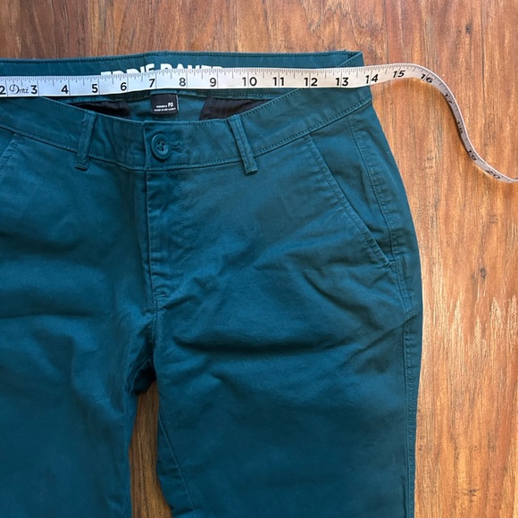 Eddie Bauer Women's Teal Chinos Size Petite 0 Fall Autumn - Picture 4 of 9